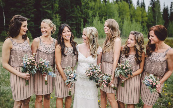10 Weddings That Prove Mismatched Bridesmaids Dresses Rule