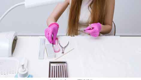 Sanitizing and sterilizing nail equipment