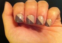 How to do a diagonal color block manicure?
