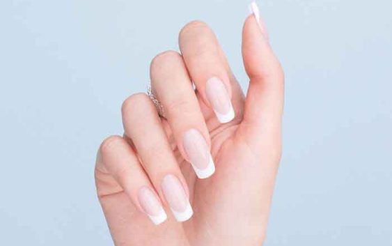 French manicure with gel polish